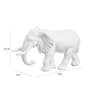 White  Polyresin Baby Elephant Figurine India Circus