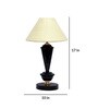 Beige Shade Table Lamp With Metal Base