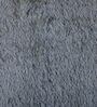 White Shaggy Polyster 3 x 5 Feet Hand Tufted Carpet