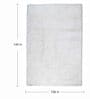 White Shaggy Polyster 9 x 12 Feet Hand Tufted Carpet