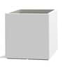 White Square Shaped Polymer Floor Planter