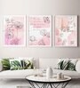 Western Type White Wood & MDF Framed Art Print Set of 3
