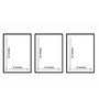 Western Type White Wood & MDF Framed Art Print Set of 3