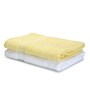 White Cotton 380 GSM Set of 2 Bath Towels