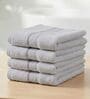 White 100% Cotton 400 Gsm Face Towel 4 Pc
