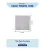 White 100% Cotton 400 Gsm Face Towel 4 Pc