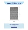 White 100% Cotton 500 Gsm Hand Towel 2 Pc