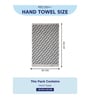 White 100% Cotton 500 Gsm Hand Towel 2 Pc