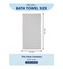 White 100% Cotton 550 Gsm Bath Towel 2 Pc