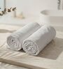 White 100% Cotton 550 Gsm Bath Towel 2 Pc