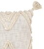 White Woven Cotton 16 x 16 Inch Cushion Cover
