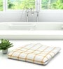 White 100% Cotton Patterned 220 GSM Bath Towel