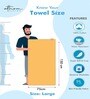 White 100% Cotton Patterned 220 GSM Bath Towel