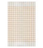 White 100% Cotton Patterned 220 GSM Bath Towel