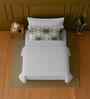 White 100% Cotton Single Bedsheet with 1 Pillow Cover