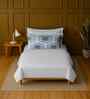 White 100% Cotton Single Bedsheet with 1 Pillow Cover