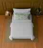 White 100% Cotton Single Bedsheet with 1 Pillow Cover