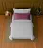 White 100% Cotton Single Bedsheet with 1 Pillow Cover
