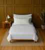 White 100% Cotton Single Bedsheet with 1 Pillow Cover