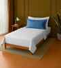 White 100% Cotton Single Bedsheet with 1 Pillow Cover