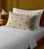 White 100% Cotton Single Bedsheet with 1 Pillow Cover
