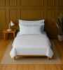 White 100% Cotton Single Bedsheet with 1 Pillow Cover