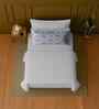 White 100% Cotton Single Bedsheet with 1 Pillow Cover
