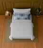 White 100% Cotton Single Bedsheet with 1 Pillow Cover