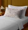 White 100% Cotton Single Bedsheet with 1 Pillow Cover