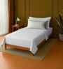 White 100% Cotton Single Bedsheet with 1 Pillow Cover