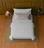 White 100% Cotton Single Bedsheet with 1 Pillow Cover