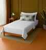 White 100% Cotton Single Bedsheet with 1 Pillow Cover