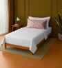 White 100% Cotton Single Bedsheet with 1 Pillow Cover