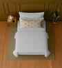 White 100% Cotton Single Bedsheet with 1 Pillow Cover
