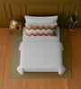 White 100% Cotton Single Bedsheet with 1 Pillow Cover