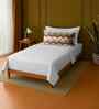 White 100% Cotton Single Bedsheet with 1 Pillow Cover