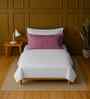 White 100% Cotton Single Bedsheet with 1 Pillow Cover