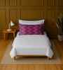 White 100% Cotton Single Bedsheet with 1 Pillow Cover