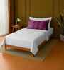 White 100% Cotton Single Bedsheet with 1 Pillow Cover