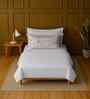 White 100% Cotton Single Bedsheet with 1 Pillow Cover