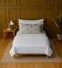 White 100% Cotton Single Bedsheet with 1 Pillow Cover