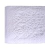 White Patterned 550 GSM Cotton Bath Towel