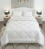 White 100% COTTON Solid 90 GSM King Bed Comforter