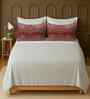 White 100% Cotton Super King Bedsheet with 2 Pillow Covers
