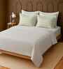 White 100% Cotton Super King Bedsheet with 2 Pillow Covers
