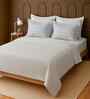 White 100% Cotton Super King Bedsheet with 2 Pillow Covers