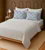 White 100% Cotton Super King Bedsheet with 2 Pillow Covers