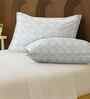 White 100% Cotton Super King Bedsheet with 2 Pillow Covers
