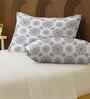White 100% Cotton Super King Bedsheet with 2 Pillow Covers