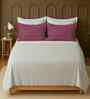 White 100% Cotton Super King Bedsheet with 2 Pillow Covers
